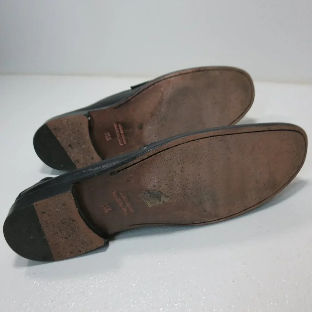 Wall + Water Oil Tanned Leather Dress Horse Bit Moccasins Shoes Men's Moc's 11.5